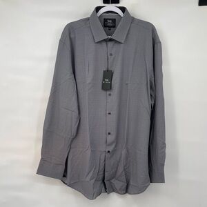 WRK work rest karma nwt 4 way stretch gray long sleeve button up